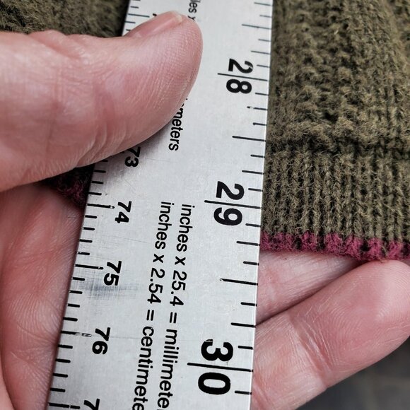 Vintage Industrial Rags Sweater Mens Extra Large Olive Green Button Pullover 90s - Picture 9 of 9